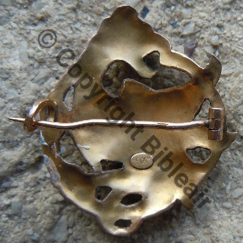 NI SPA  NI ESCADRILLE INDO Laiton Eping bascule Dos lisse Embouti Poincon FIX en relief DOUTEUX Src.lapetitebrocdechacha 680EurInv 